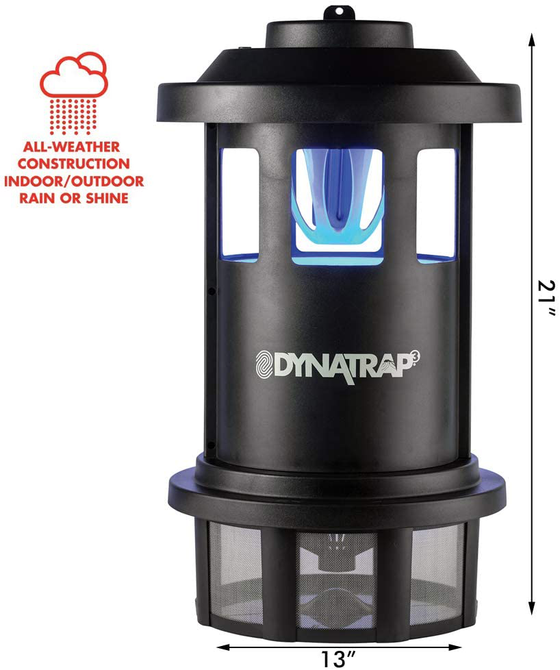 DynaTrap DT1750 Insect and Mosquito Trap AtraktaGlo Light, 3/4 Acre, Black