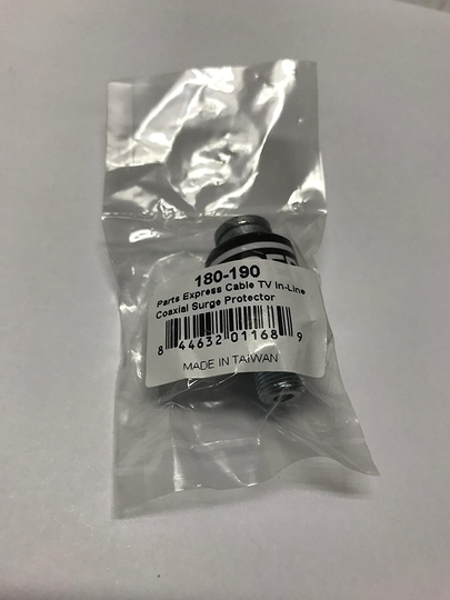 Parts Express Cable TV in-Line Coaxial Surge Protector