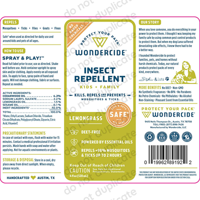 Wondercide - Mosquito, Tick, and Insect Repellent Spray with Natural Essential Oils - DEET-Free Plant-Based Bug Spray and Killer - Safe for Kids, Babies, and People - Rosemary 2-Pack of 4 oz