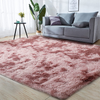 GKLUCKIN Shag Ultra Soft Area Rug, Non-Skid Fluffy 5'x8' Tie-Dyed Pink&Purple Fuzzy Indoor Faux Fur Rugs for Living Room Bedroom Nursery Girls Room Decor Furry Carpet Kids Playroom
