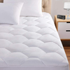 Cal King Mattress Pad, 8-21" Deep Pocket Protector Ultra Soft Quilted Fitted Topper Cover Breathable Fit for Dorm Home Hotel -White