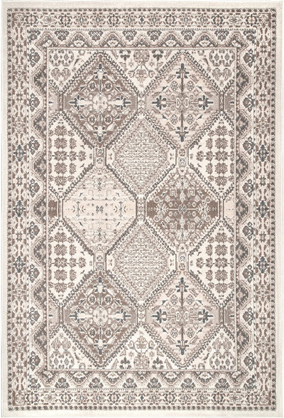 nuLOOM Becca Vintage Tile Area Rug, 4' x 6' Oval, Grey
