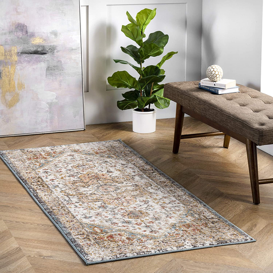 nuLOOM Shane Persian Vintage Runner Rug, 2' 6" x 8', Beige