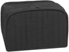 RITZ Polyester / Cotton Quilted Four Slice Toaster Appliance Cover, Dust and Fingerprint Protection, Machine Washable, Black