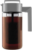 Takeya Patented Deluxe Cold Brew Coffee Maker, Two Quart, White