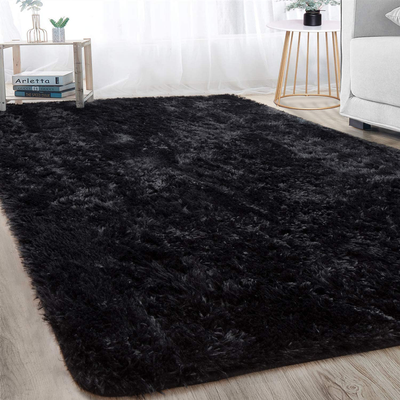 Merelax Soft Modern Indoor Large Shaggy Rug for Bedroom Livingroom Dorm Kids Room Home Decorative, Non-Slip Plush Fluffy Furry Fur Area Rugs Comfy Nursery Accent Floor Carpet 5x8 Feet, White