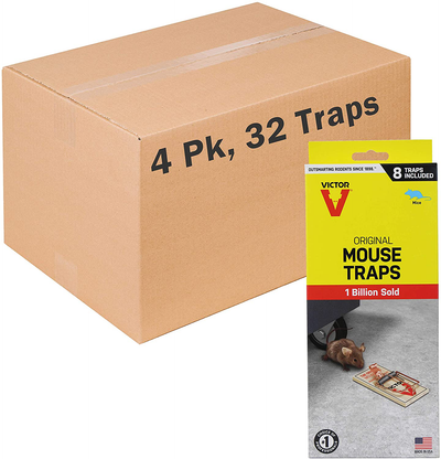 Victor M158-4 Metal Pedal Mouse Trap, 32 Traps