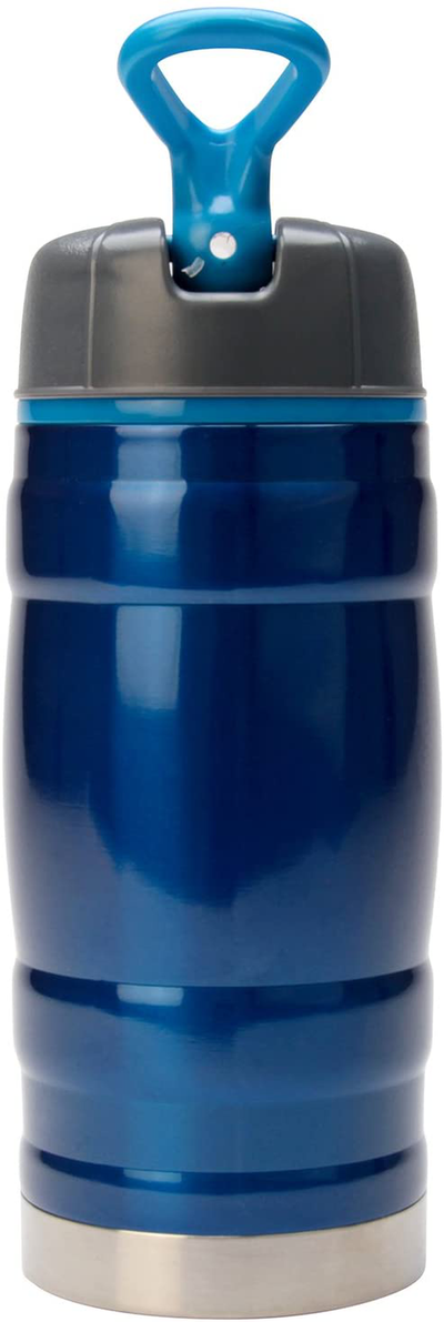 bubba Hero Sport Kids Insulated Stainless Steel Water Bottle with Flip-Up Straw, 12 oz., Blue
