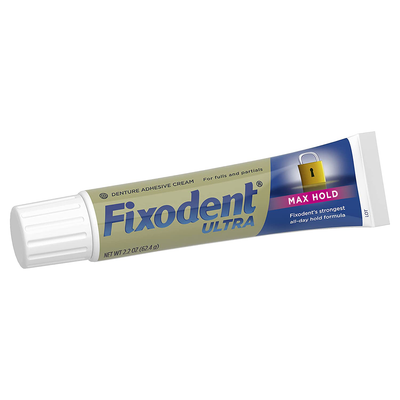 Fixodent Ultra Max Hold Dental Adhesive, 2.2 oz