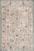 nuLOOM Rose Persian Vintage Area Rug, 6' 7" Square, Beige