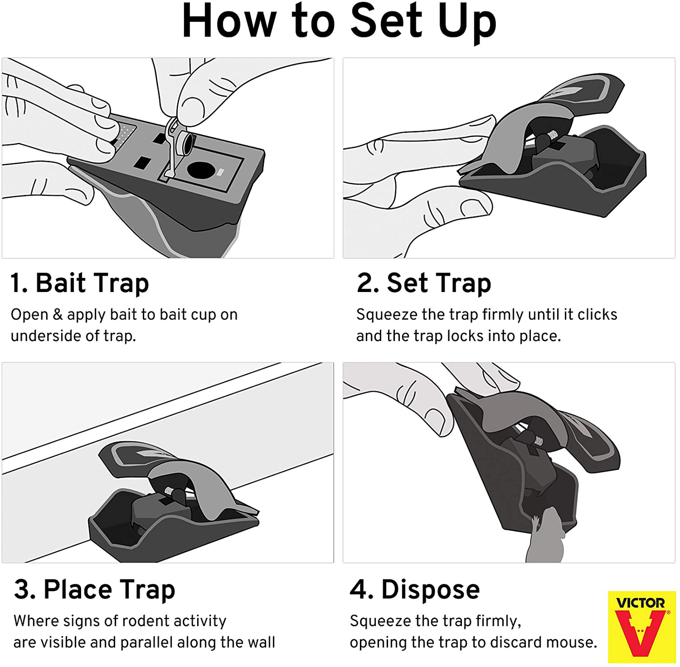 Victor M070-6SR Safe-Set Mouse Trap