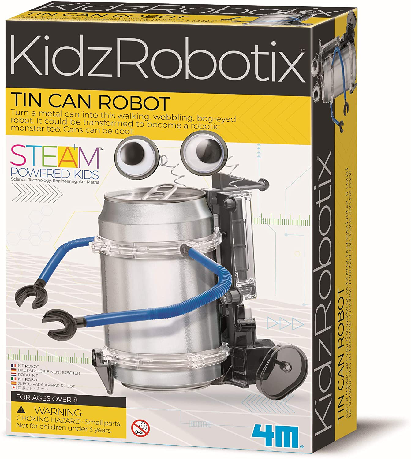 4M Tin Can Robot - DIY Science Construction Stem Toy For Kids & Teens