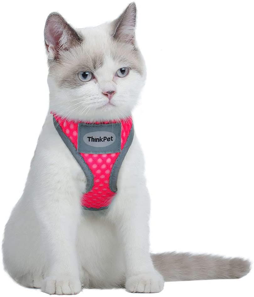 Reflective Breathable Soft Air Mesh No Pull Puppy Harness For Small To Medium Dogs And Cats