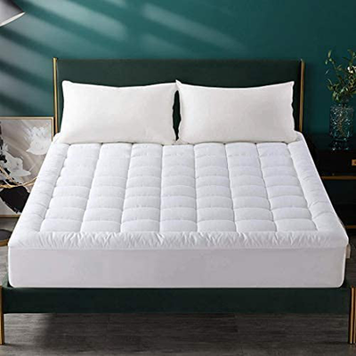 MEROUS Twin Size Mattress Pad - Pillow Top Quilted Mattress Cover,Mattress Protector Cotton 8-21" Deep Pocket Cooling Mattress Topper