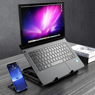 Laptop Stand Adjustable Laptop Computer Stand Multi-Angle Stand Phone Stand Portable Foldable Laptop Riser Notebook Holder Stand Compatible for 12 to 17” Laptops