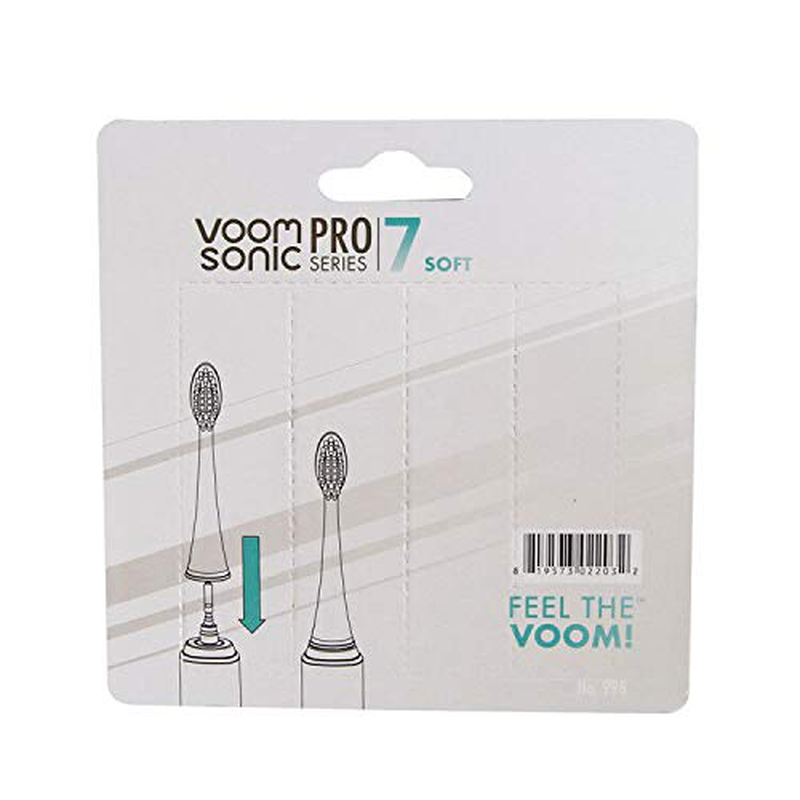 Voom Sonic Replacement Brush Heads, White (VM-22032)