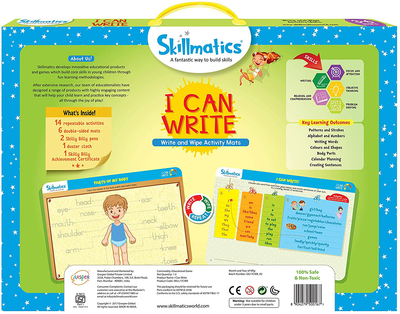Skillmatics Educational Game: Preschool Champion (3-6 Years) | Erasable and Reusable Activity Mats with 2 Dry Erase Markers | Learning Tools for Boys and Girls 3, 4, 5, 6 Years