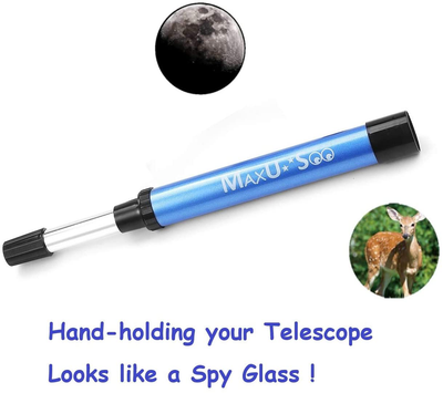 Portable Kids Beginner Telescope with 30X Power with Tabletop Tripod