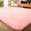 LOCHAS Ultra Soft Indoor Modern Area Rugs Fluffy Living Room Carpets for Children Bedroom Home Decor Nursery Rug 6x9 Feet, Pink
