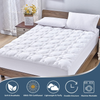 CozyLux Twin Mattress Pad Deep Pocket Non Slip Cotton Mattress Topper Breathable and Soft Quilted Fitted Mattress Cover Up to 18" Thick Pillowtop 450GSM Bed Mattress Pad White