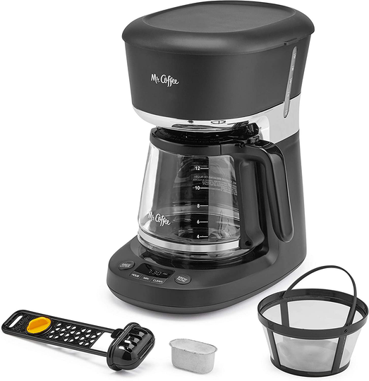 Mr. Coffee 12 Cup Dishwashable Coffee Maker with Advanced Water Filtration & Permanent Filter