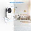 Mini Smart Home Camera, 1080P 2.4G WiFi Security Camera Wide Angle with Two Way Audio, Cloud Storage, Night Vision, Motion Detection
