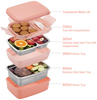 Freshmage Stainless Steel Bento Box for Adults & Kids, Leakproof Stackable Large Capacity Dishwasher Safe Lunch Container with Divided Compartments, Pink