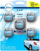 Febreze Car Air Freshener, Set of 5 Clips, Linen & Skyup to 150 Days (Packaging May Vary)