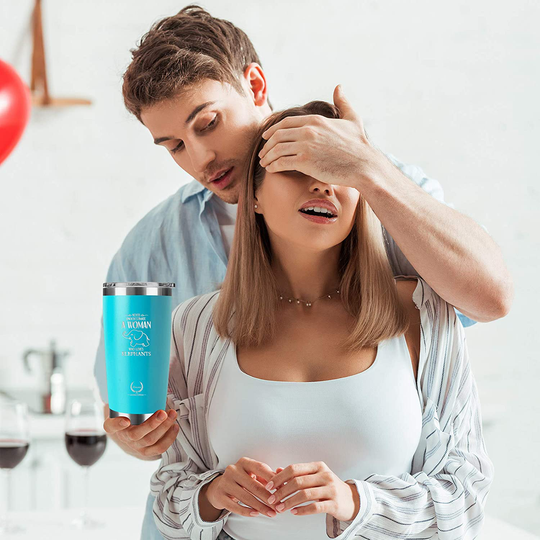 Elephant Gifts for Women-Unique Mothers Day Gifts Birthday Gifts for Her Funny Novelty Wine glass Personalized Present for Girlfriend,Coworkers, Friends Insulated Tumbler 20oz Blue