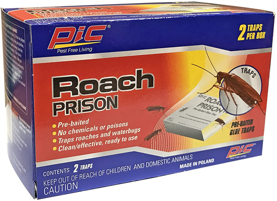Pic Roach Prison Pre-Baited Glue Trap (2 Pack)