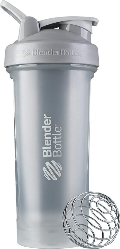 BlenderBottle Classic V2 Shaker Bottle Perfect for Protein Shakes and Pre Workout, 28-Ounce, Pebble Grey