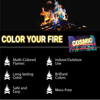 Magical Cosmic Flames Fire Color Changing Packets for Fire Pit - (12 Pack) - Campfire, Bonfire, Outdoor Fireplace – Magical, Colorful, Rainbow, Funky, Mystic Flames – Twice The Color – Half The Price