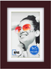 Picture Frames Made of Solid Wood and High Definition Glass Display Photos 4x6 with Mat or 5x7 Without Mat for Wall Mounting Dark Brown