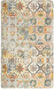 Lahome Floral Medallion Collection Area Rug - 4' Diameter Non-Slip Distressed Vintage Area Rug Accent Throw Rugs Floor Carpet for Door Mat Entryway Living Room Bedrooms Decor (4' Diameter, Multicolor)