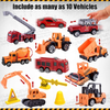 Construction Vehicles Toys Set with Play Mat