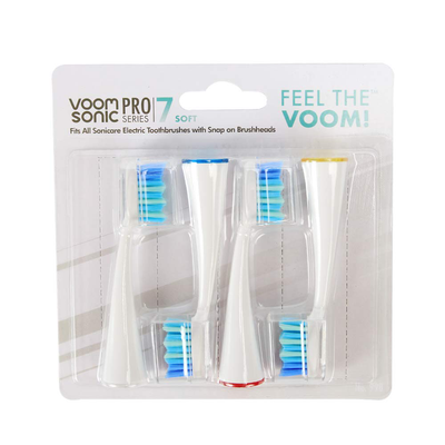 Voom Sonic Replacement Brush Heads, White (VM-22032)