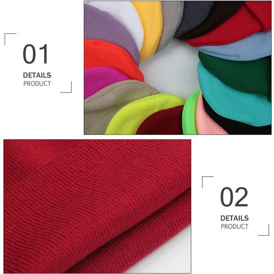 TYONMUJO Unisex Adult Knit Beanie for Men Women Warm Snug Hat Cap