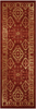 Maples Rugs Georgina Traditional Runner Rug Non Slip Hallway Entry Carpet [Made in USA], 2 x 6, Red/Gold