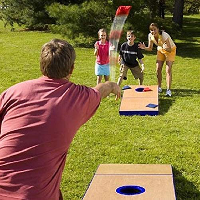 Prextex 12 Pack Nylon Bean Bags Fun Sports Outdoor Family Games Bean Bag Toss Carnival Toy Bean Bag Toss Game