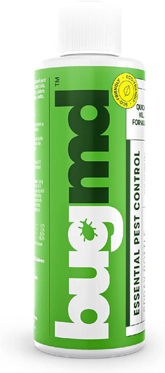 BugMD Pest Control Essential Oil Concentrate 3.7 oz - Just Add Water! Controls Flies, Ants, Fleas, Ticks, Roaches