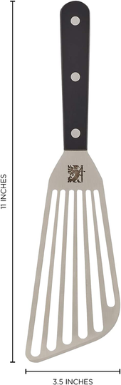 Sabatier, Black Flex Turner, Triple Rivet Stainless Steel Angled Fish