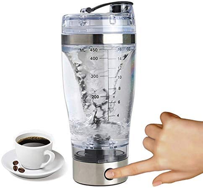 Portable Electric Protein Shaker Mixing Bottle 15oz 