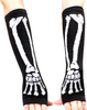 EDENKISS Punk Gothic White Skeleton Halloween Long Arm Warmer Weave Fingerless Dress Gloves