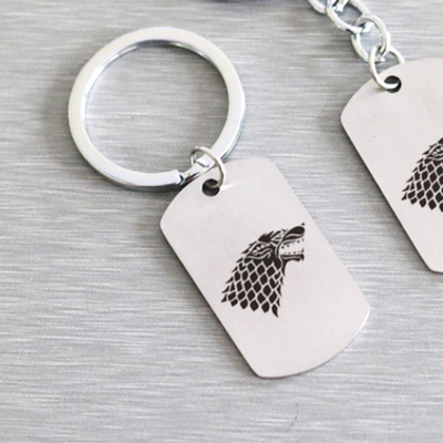Stainless Steel Dog Tag Keychain Gifts for Men Women Teen Boy Girl Best Friends