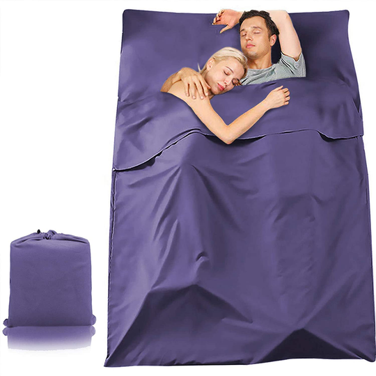 Aiung Sleeping Bag Liner, Lightweight Camping Sheet, Compact Sleep Bag for Hotel Motel and Outdoor