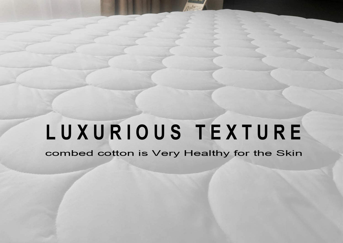 Purepedic Triple Protection King Mattress Pad King Size Bed Waterproof Mattress Protector Cooling Mattress Topper Cotton Mattress Cover Comfortable Mattress Encasement for King Size Bed