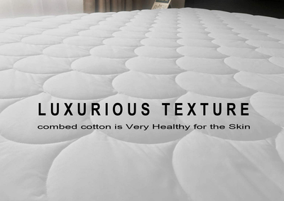 Purepedic Triple Protection King Mattress Pad King Size Bed Waterproof Mattress Protector Cooling Mattress Topper Cotton Mattress Cover Comfortable Mattress Encasement for King Size Bed