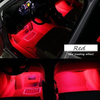 Car Interior Lights, EJ's SUPER CAR 4pcs 36 LED DC 12V Waterproof Atmosphere Neon Lights Strip for Car-Car Auto Floor Lights,Glow Neon Light Strips for All Vehicles (Red)