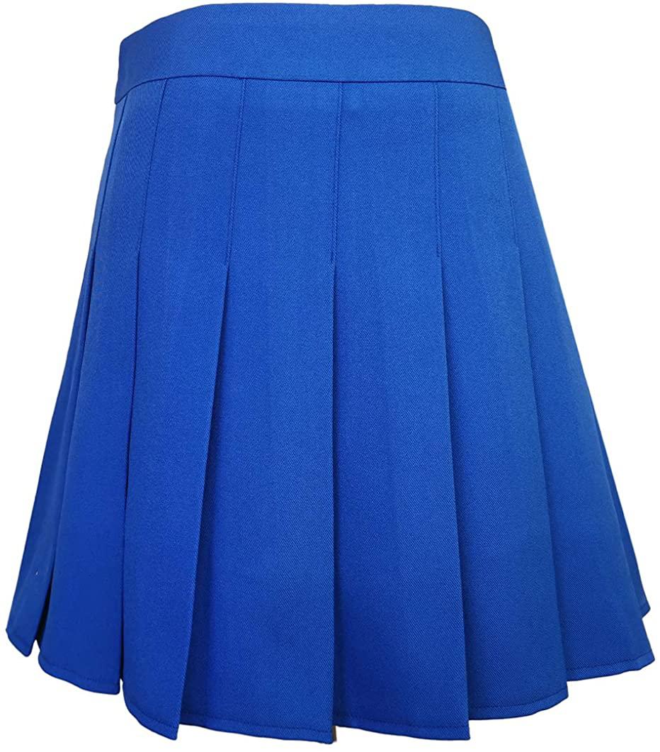 Hoerev Women Girls Short High Waist Pleated Skater Tennis Skirt