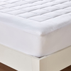 Full Mattress Pad Cover Pillow Cotton Top with Stretches to 18” Deep Pocket Fits Up to 8”-21” Cooling White Bed Topper (Down Alternative, Full Size)